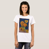 T-shirt Vincent van Gogh Six Sunflowers GalleryHD Art (Devant entier)