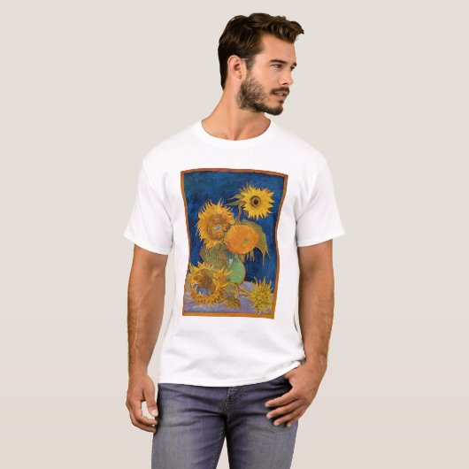 T-shirt Vincent Van Gogh - Sunflowers, 2e version (Devant entier)