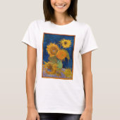 T-shirt Vincent Van Gogh - Sunflowers, 2e version (Devant)