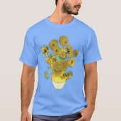 T-shirt Vincent van Gogh Sunflowers dans le vase jaune (Devant)