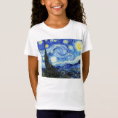 T-Shirt Vincent Van Gogh, The Starry Night painting (Devant)