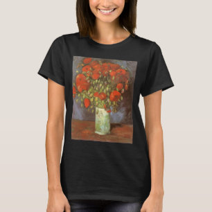 T-shirt Vincent van Gogh Vase à vie morte avec des pavots 