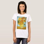 T-shirt Vincent van Gogh - Vase avec 12 tournesols (Devant entier)