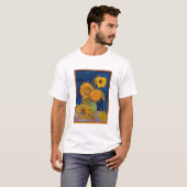 T-shirt Vincent van Gogh - Vase avec cinq tournesols (Devant entier)