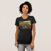 T-shirt Vincent Van Gogh - Vignoble Rouge À Arles Peinture (Devant entier)