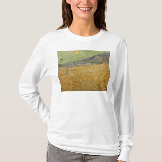 T-shirt Vincent van Gogh| Wheatfield with Reaper, 1889 (Devant)