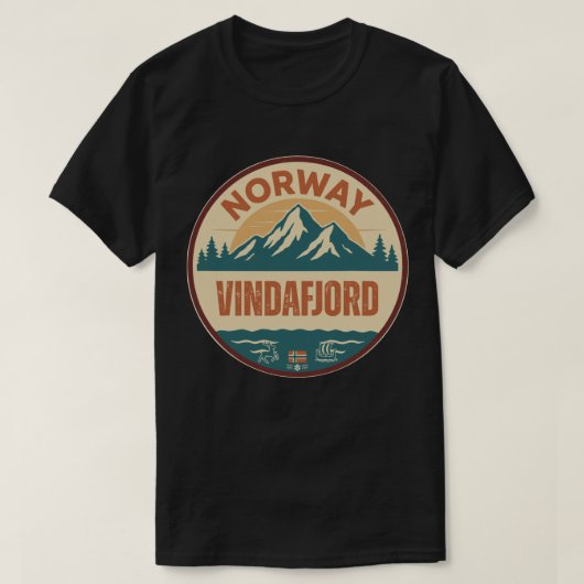 T-shirt Vindafjord, Norge Norvège (Design devant)