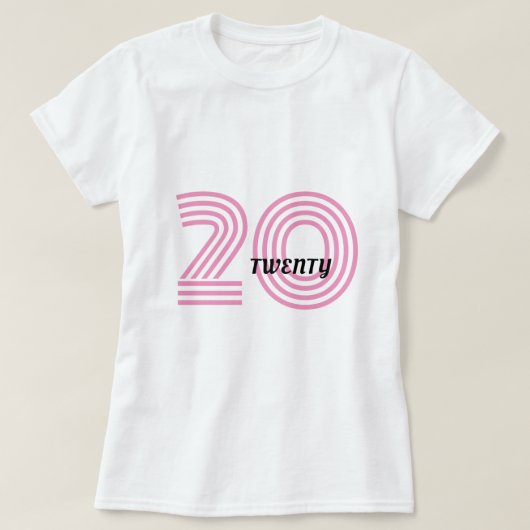 T-shirt vingt ans (Design devant)
