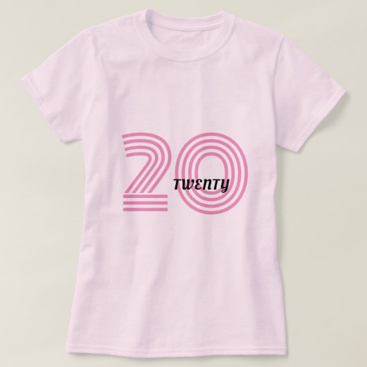 T-shirt vingt ans (Design devant)