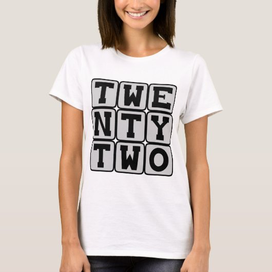 T-shirt Vingt Deux, Numéro 22 (Devant)