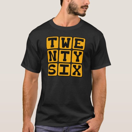 T-shirt Vingt Six, Numéro 26 (Devant)