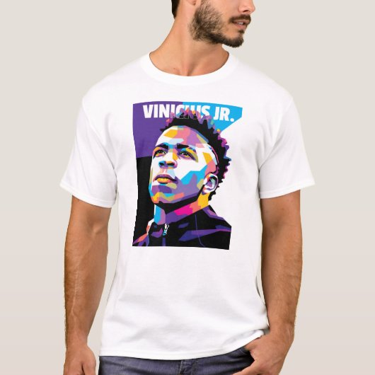 T-shirt Vinicius Jr. en style WPAP (Devant)