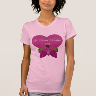 T-shirt Vino Veritas - ROSE / RASPBERRY