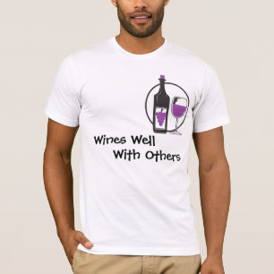 T-shirt Vins bien avec d'autres