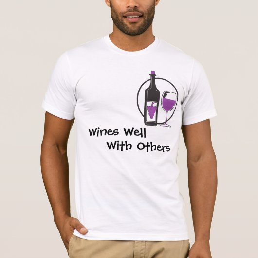 T-shirt Vins bien avec d'autres (Devant)