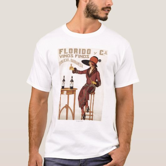T-shirt Vins de Florido Finos - Sanlucar de Barrameda (Devant)