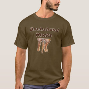 T-shirt Vins du Rhin de teckel sans chaussettes