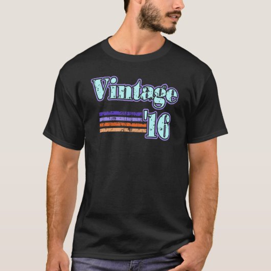 T-shirt Vintage 16 (Devant)