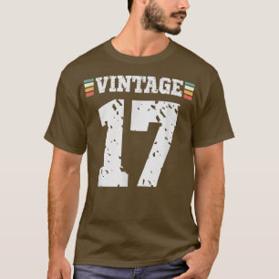 T-shirt Vintage 17 ans Joyeux 17e anniversaire Sports amus