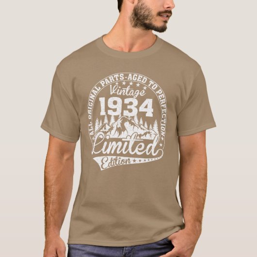 T-shirt VINTAGE 1934 vintage (Devant)