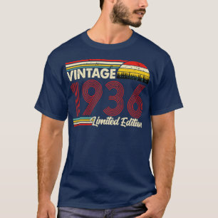 T-shirt Vintage 1936 Birthday Shirt Limited Edition 1936 B