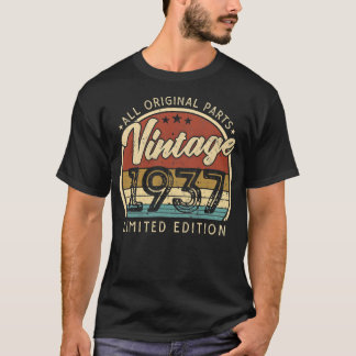 T-shirt Vintage 1937 Edition limitée 85 ans 85e