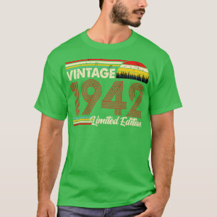T-shirt Vintage 1942 Birthday Shirt Limited Edition 1942 B