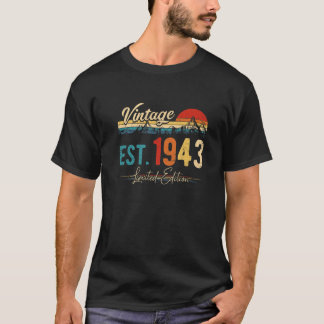 T-shirt Vintage 1943 Rétro 79 Ans D'Être Étonnant 79E