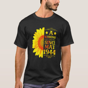 T-shirt Vintage 1944 72 ans mai 72e Sunshine Birth