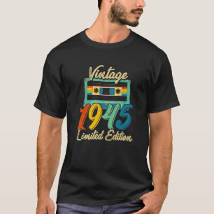 T-shirt Vintage 1945 Magnifique 77 Ans Rétro 77E Naissance