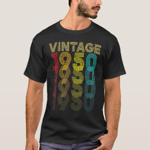 T-shirt Vintage 1950 72 Ans Hommes Et Femmes 72ème Bir