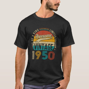 T-shirt Vintage 1950 Anniversaire 72 Ans Amusant 72E Anniv