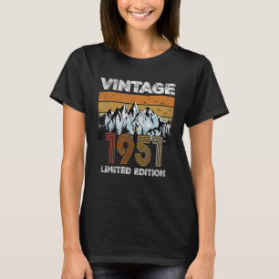 T-shirt Vintage 1951 71e anniversaire 71 ans Hommes femmes