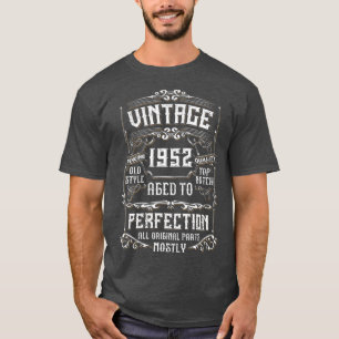 T-shirt Vintage 1952 70e anniversaire Cadeau Hommes Femmes