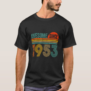 T-shirt Vintage 1953 69 Ans Hommes Et Femmes 69e Birt