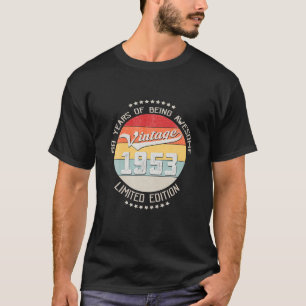 T-shirt Vintage 1953 69E Cadeau Anniversaire 69 Ans Être A