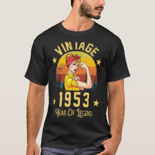 T-shirt Vintage 1953 Année De Légende Anniversaire 69