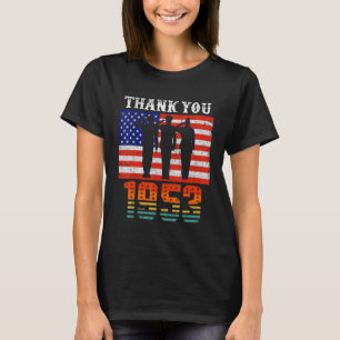 T-shirt Vintage 1953 Drapeau de 69 ans American 69th Birt