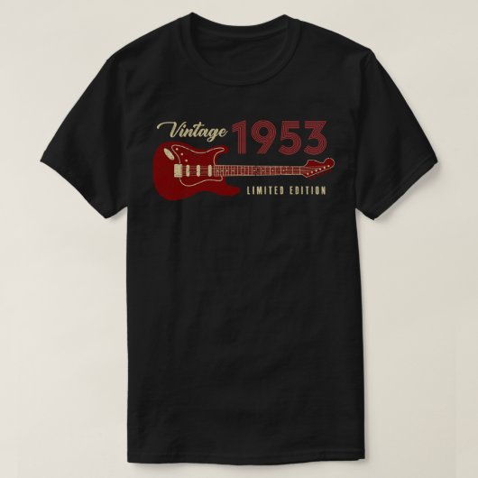 T-shirt Vintage 1953 Edition Limitée Anniversaire (Design devant)