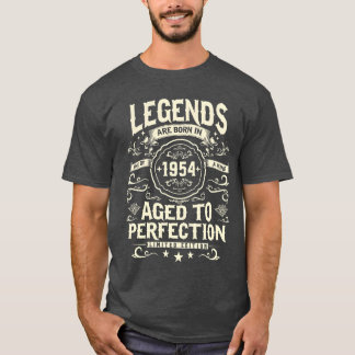 T-shirt Vintage 1954 Legends Born 6970 Years Ago boy