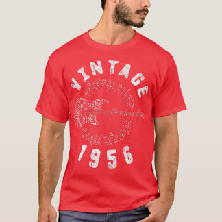 T-shirt Vintage 1956 Birthday Limited Edition Guitar Music