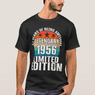T-shirt Vintage 1956 Légendaire Edition Limitée 67 ans