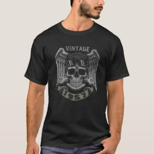 T-shirt Vintage 1957 65E Anniversaire Vélo 65 Ans Cadeau