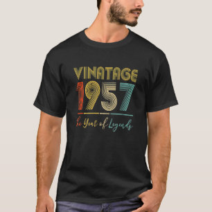T-shirt Vintage 1957 65ème anniversaire Idées Hommes Femme