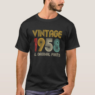 T-shirt Vintage 1958 Toutes les pièces originales 64 Ans 6