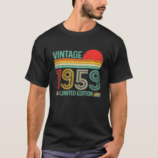 T-shirt Vintage 1959 67th Birthday Decorations Men Women