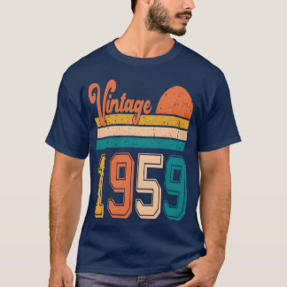 T-shirt Vintage 1959 birthday gift friends