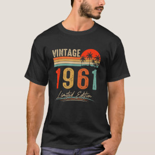 T-shirt Vintage 1961 61e anniversaire 61 ans