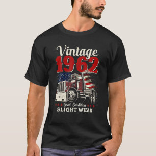 T-shirt Vintage 1962 60E Anniversaire Trucker 60 Ans Tr