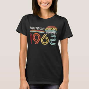 T-shirt Vintage 1962 61ème anniversaire à 61 ans Bd